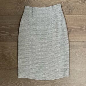 Ports 1961 Silver Tweed Pencil Skirt